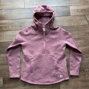 North Face Crescent Hooded Half Zip Fleece Pullover Women’s Medium